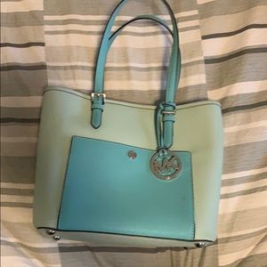 Michael Kors Jet Set tote light blue